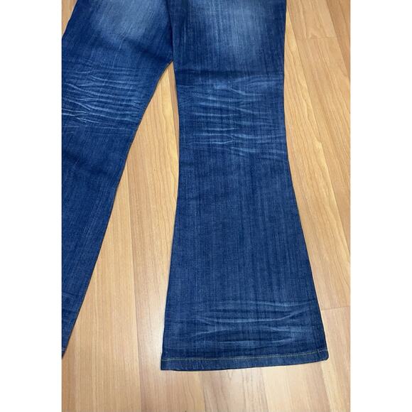 Fashion Bug 90's Y2k Hip Huggers High Rise Flare Leg Women Jeans Blue Size 10 - Picture 6 of 13